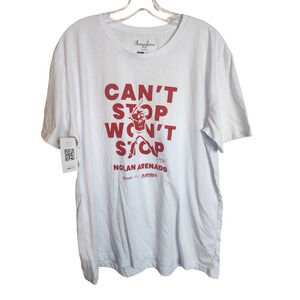 Swing Juice Can't Stop Won't Stop Baseball Nolan Arenado Tee, NWT, L